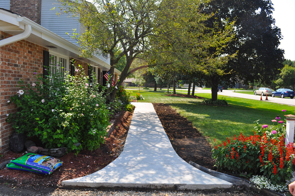 Concrete walkway Racine County